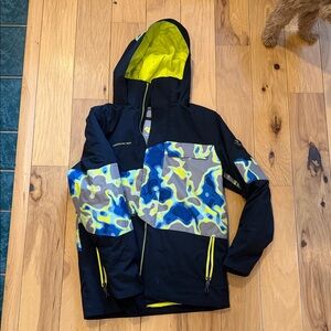 Obermeyer Kids Jacket - Black, Blue, Yellow